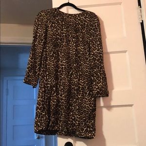 J Crew Cheetah print dress
